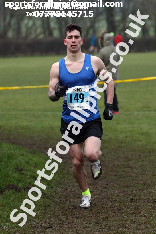 Senior mens 2018 Durham Cathedral Cross Country Relay. Photo:  David T. Hewitson/Sports for All Pics